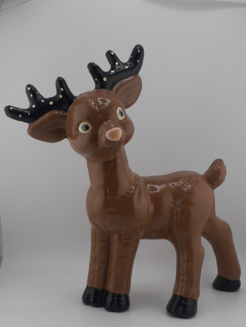 Vintage Hand Painted Reindeer